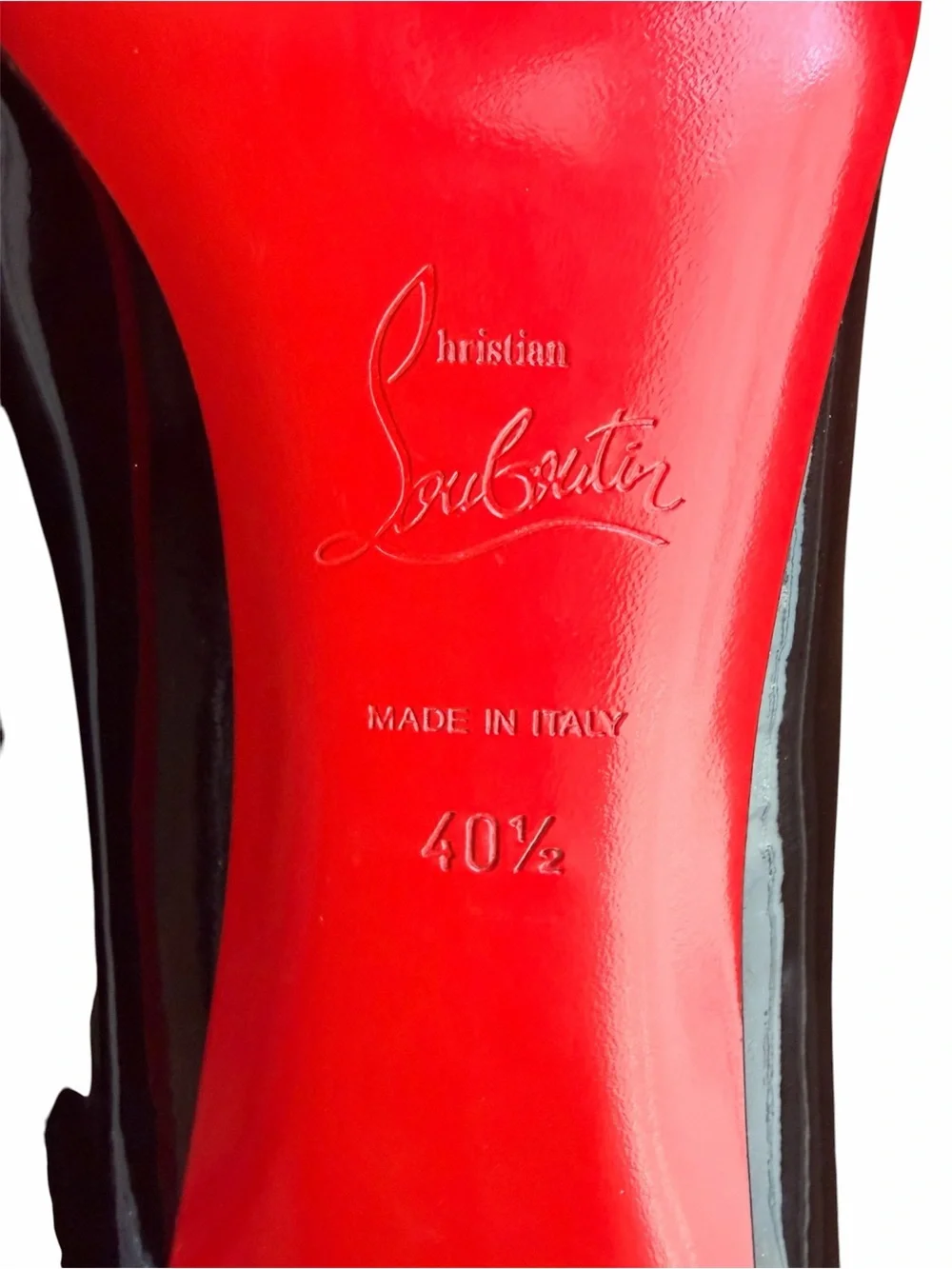 Christian Louboutin Vinodo 85mm patent leather bow heels